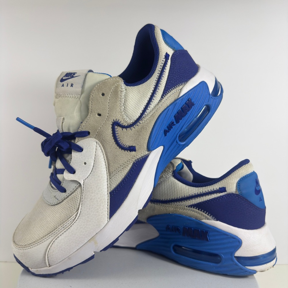 Nike Air Max Excee Sneakers Blue‎ White Mesh Lace Up Men Size 11